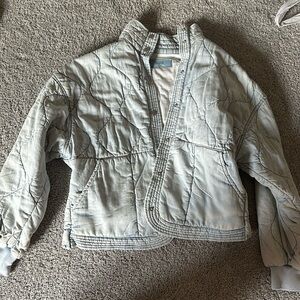 Blank NYC quilted snap front jacket! Size small